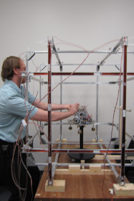 Helmholtz Cage Testing of Nanosatellite Attitude Control
